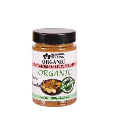 Blessfull Healing Organic Tawa Masala 100 Gram Airtight Container (Packing May Vary) 100 Gram 3.35 oz