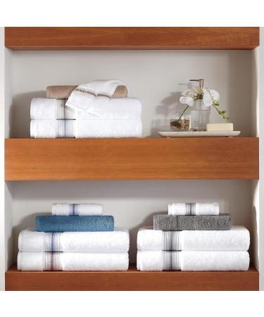 Aston & Arden Turkish Bath Towels - Pack of 2, 600 GSM Oversized Ultra Soft Hand Towels in Crystal Blue - Buy Online on SooperMarket.com