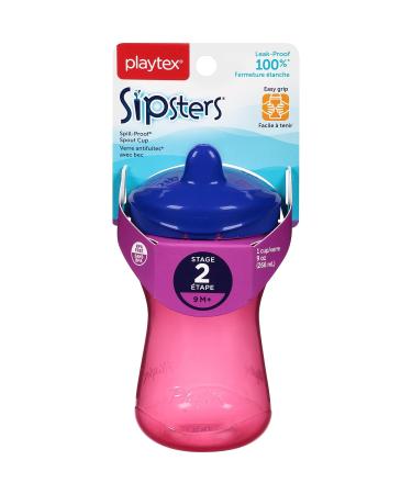Playtex Sipsters Stage 2 Spout Sippy Cups - 9 oz | Leak-proof Design - Buy Online on SooperMarket.com