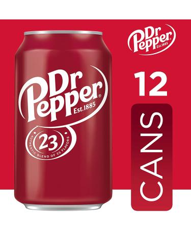 Dr Pepper Soda 12 fl oz Cans 12 Pack - Original Refreshing Beverage - Buy Online on SooperMarket.com