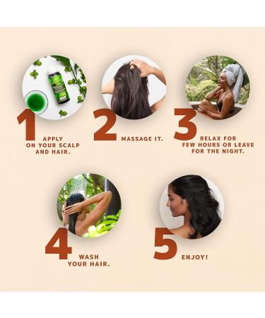 Orientana Hair Therapy Coconut with Amla & Neem - 99.9% Natural Vegan Treatment for Split Ends, Hair Loss, Growth, Dandruff & Damaged Hair - 105ml - Buy Online on SooperMarket.com