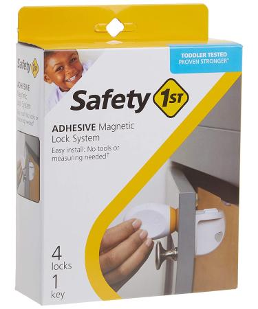 Safety 1st Adhesive Magnetic Lock System - 4 Locks and 1 Key | Childproofing Solution - Buy Online on SooperMarket.com