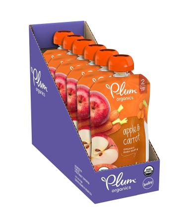 Plum Organics Baby Food Pouch Stage 2 Variety Pack | 18 Pack 4oz | Fresh Organic Fruit and Veggie Squeeze for Babies, Kids, Toddlers - Buy Online on SooperMarket.com