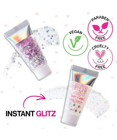 Body Glitter by Wet n Wild Fantasy Makers - Silver Glitter Gel (Pack of 2) | Shop Internationally - Buy Online on SooperMarket.com