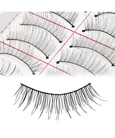 Adecco LLC 50 Pairs Natural Look Taiwan Handmade Fake False Eyelashes Eye Lashes Classical Eyelashes