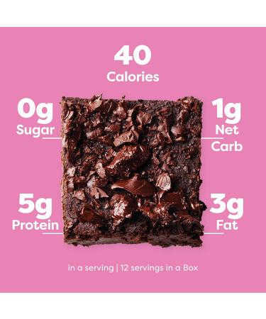 Kiss My Keto Brownie Mix  Low Carb Brownie Mix for Keto Baking | Sugar Free  Gooey Chocolate Keto Brownies | Certified Gluten Free  Keto Dessert Baking Mix  No Glycemic Sweeteners (12 Servings) Brownie Baking Mix - Buy Online on SooperMarket.com