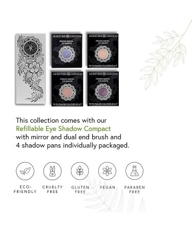 Honeybee Gardens 'Moon & Stars' Eye Shadow Palette - Natural, Gluten-Free, Vegan, Paraben-Free - Buy Online on SooperMarket.com