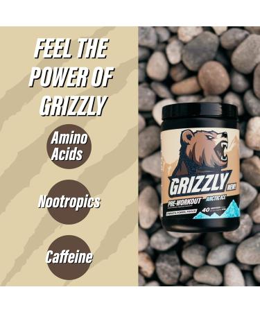 GRIZZLY PRE-WORKOUT ARCTIC ICE Strength Power Focus Caffeine Citrulline Beta-Alanine Arctic Ice 340 g (Pack of 1) - Buy Online on SooperMarket.com