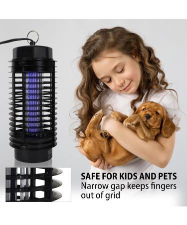 Bite Shield Bug Zapper 800V UV Light Lure Fly Mosquito Insect Trap Killer for Indoor and Outdoor 5.6 Ft AC Power Cord Electronic Fly Zapper for Moths Gnats Patio Home Backyard Camping Black - Buy Online on SooperMarket.com