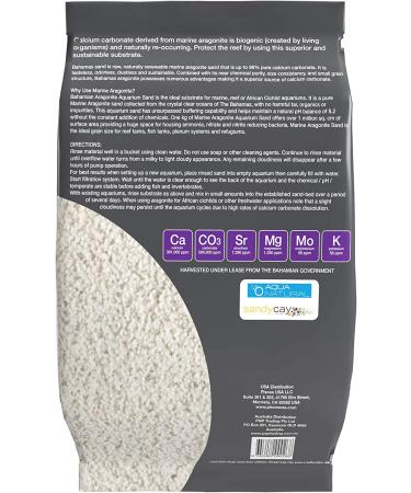 10lb Coarse Aragonite Sand for Reef Saltwater & Marine Aquariums - Buy Online on SooperMarket.com