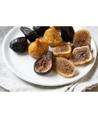 Dried Black Mission Figs - High Fiber Snacks, Unsweetened, Gluten-Free, Non-GMO & Kosher - California Grown - 8 Oz Bags (Pack of 4) - Buy Online on SooperMarket.com