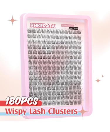 Wispy Cluster Lashes 180Pcs 9-12MM | Natural Individual C Curl Eyelash Clusters | Super Thin Band Wispy Lash Extensions - Buy Online on SooperMarket.com
