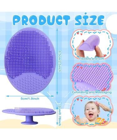 Lallisa 30-Piece Silicone Face Scrubber Set for Baby | Gentle Cradle Cap Brush for Facial Cleansing, Exfoliation, and Massage | Ideal for Dry Skin, Eczema - Buy Online on SooperMarket.com