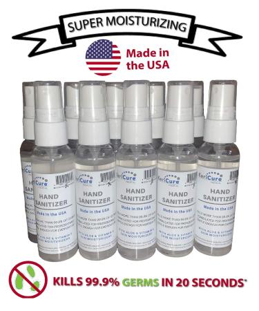 KeriCure 3 PACK Moisturizing Hand Sanitizer 2oz Spray Bottles - Unscented - Made in the USA - Buy Online on SooperMarket.com