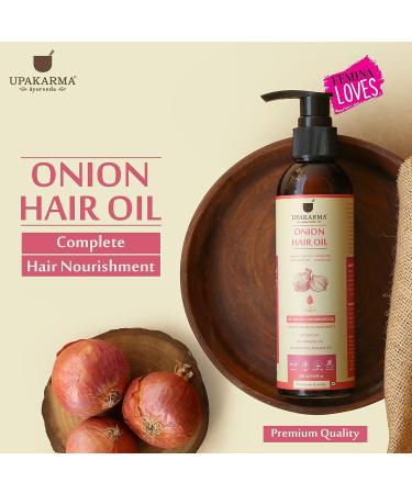 UPAKARMA Onion Black Seed Hair Oil - 6.8 fl oz | With 12 Essential Oils for Hair Growth - Buy Online on SooperMarket.com