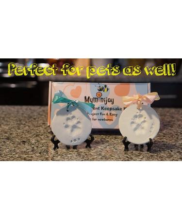 MyMiniJoy Baby Ornament Keepsake Print Kit - Handprint & Footprint Clay Casting - Personalized Gift for Boys and Girls - Buy Online on SooperMarket.com