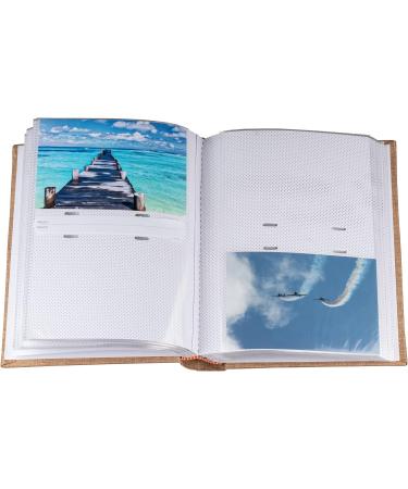 Linen Photo Album for 6x4 Photos | 200 Slip-in Pockets | Sturdy & Long Lasting | Book Bound Fotoalbum with Extra Space for Notes | Ideal Gift for Family & Friends - Buy Online on SooperMarket.com
