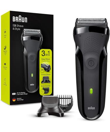 Buy Braun Series 3 Razor for Men - 3-in-1 Electric Shaver 30 Min Runtime Compatible with Series 3 Shaving Head - International Shipping Available - Buy Online on SooperMarket.com