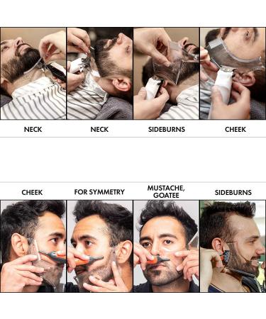 Men's Beard Shaping Tool for Perfect Line Up & Styling - Works with Any Beard Razor or Trimmers - Clear - Buy Online on SooperMarket.com
