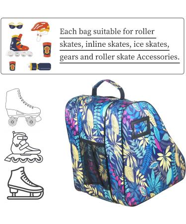 Large Capacity Roller Skate and Ice Skate Bag for Women, Men & Kids - Shoulder Strap, Top Handle, Side Pocket - Roller Skate Accessories for Inline and Quad Skates - Buy Online on SooperMarket.com