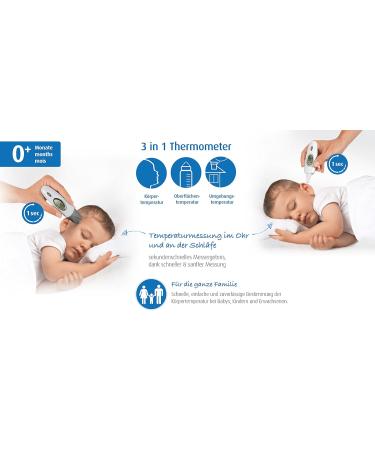 Reer 98020 SkinTemp 3-in-1 Infrared Fever Thermometer | Accurate Fast & Safe Baby Temperature Measurement - International Shipping Available - Buy Online on SooperMarket.com