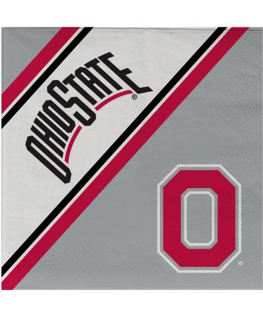 Duck House NCAA Ohio State Buckeyes Disposable Paper Napkins Pack of 20