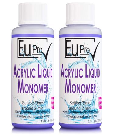 Standard Setting Acrylic Liquid Monomer salon Sculpting Nails need powder to work (2x 100ml)