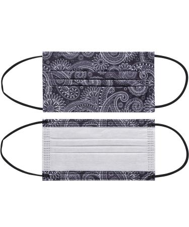 NU R 10pcs Paisley 3 Ply Disposable Face Mask Mask with Filter Layer and Elastic Earloop Retail Sealed Bags PAISLEY-012 - Buy Online on SooperMarket.com