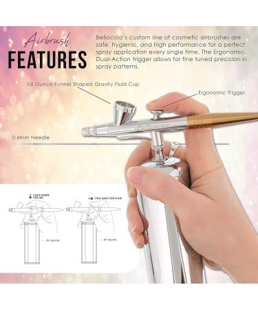 Buy Belloccio Cordless Handheld Airbrushing Makeup System - Rechargeable 15-30 PSI for Makeup Art & Crafts - Global Shipping Available - Buy Online on SooperMarket.com