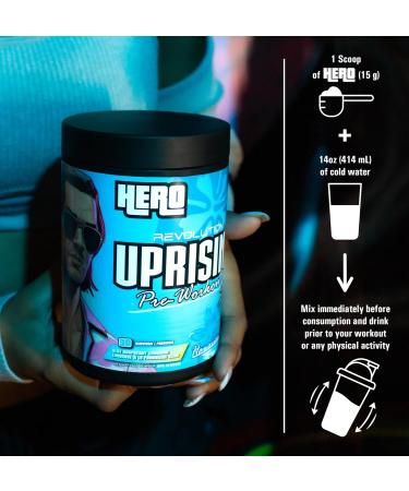 Revolution Nutrition Uprising Hero Citrulline Malate 2:1 DMAE Lion's Mane Caffeine For Men & Women 450g 30 Servings Orange Cream Orange Cream 450g - Buy Online on SooperMarket.com
