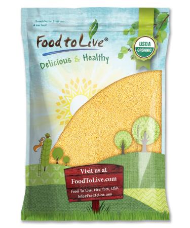 Organic Hulled Millet, 10 Pounds  Whole Grain Seeds, Non-GMO, Kosher, Raw, Bulk, Product of the USA 10 Pound (Pack of 1)