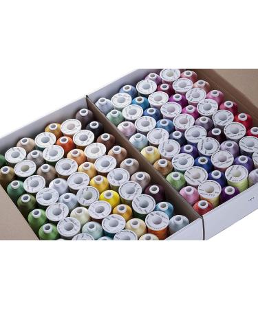 Simthread 120 Colors Polyester Embroidery Thread Kit - 550Y - Similar to Madeira & Robinson-Anton - 40 Weight for Home Sewing - Buy Online on SooperMarket.com