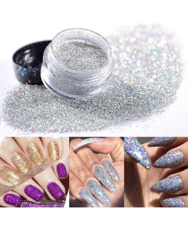 Warmfits Holographic Nail Glitter - 12 Colors Superfine Festival Powder for Nail & Body Art - Buy Online on SooperMarket.com