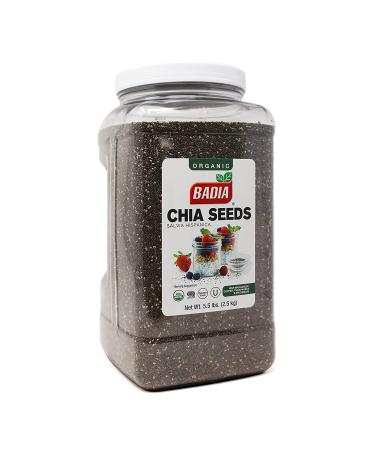 Badia Organic Chia Seed 5.5 lb (2 Pack) - Premium Quality Superfood - Buy Online on SooperMarket.com
