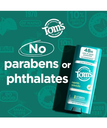 Tom s of Maine North Woods Antiperspirant for Men and Women With Recycled Aluminum 3.25 oz North Woods AP 3.25 Ounce (Pack of 1) - Buy Online on SooperMarket.com