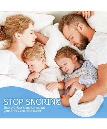 Original Anti-Snoring Mouthpiece - Stop Snoring with Comfort and Adjustable Fit - White - Buy Online on SooperMarket.com