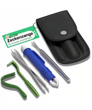 MYDAISY Tick Remover Tools for Dogs with Case Tick Remover for Humans Tick Remover for Cats Pets & Children Tick Removal Tool for Dogs Tick Tweezers