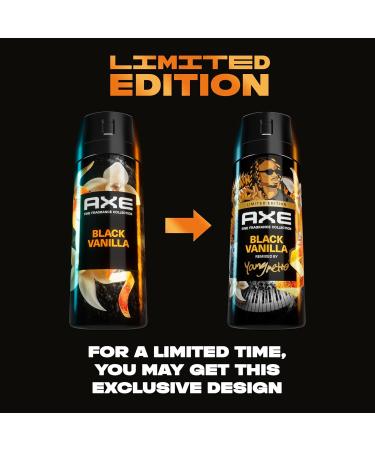 AXE Fine Fragrance Body Spray - Black Vanilla & Sandalwood | 72H Odor Protection Aluminum-Free | Premium 4 oz - Buy Online on SooperMarket.com