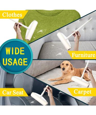 Frescares 45 Inch Extra Sticky Lint Roller - Large Surface Pet Hair Remover for Carpets & Couches | Includes 4 Refills | Best for Floor & Furniture Cleaning - Buy Online on SooperMarket.com