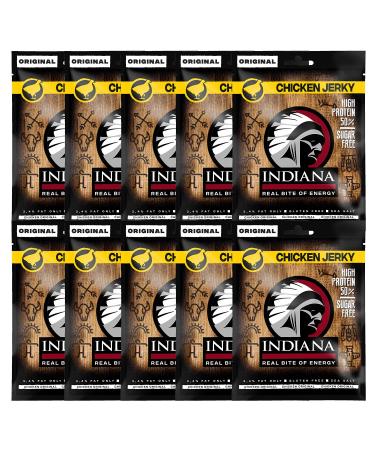 Indiana Chicken Jerky gift box high protein dry meat without added sugar gluten -free (10 x 25g) Indiana chicken 10x25g display 25 g (10 pack)