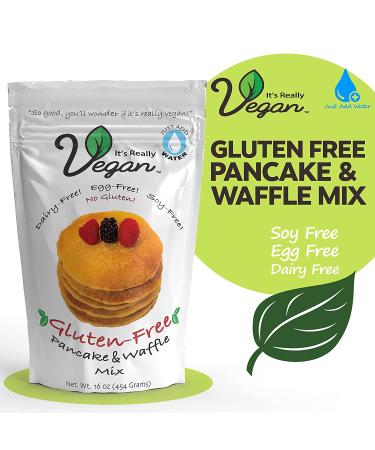 Vegan Gluten Free Pancake & Waffle Mix | Dairy, Egg, and Soy Free | Serving Size 1/3 Cup (40g) | Gluten Free - Buy Online on SooperMarket.com
