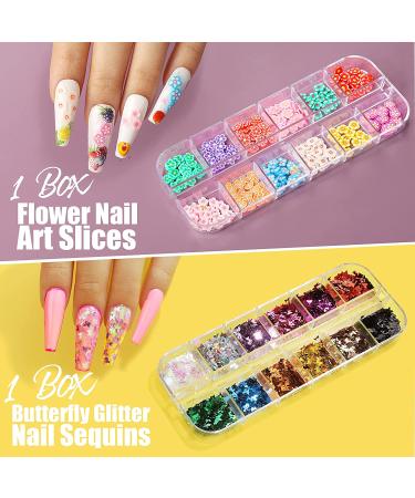 Teenitor Nail Art Decoration Kit - 50 Sheets Stickers, Water Decals, Rhinestones, Glitter, Foils, Striping Tape, Flowers Slices - Buy Online on SooperMarket.com