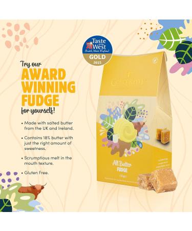 Copperpot Cornish Fudge Gift Box - Butter Fudge Salted Caramel & Clotted Cream | Gluten-Free & Vegetarian | 3 x 150g | International Shipping - Buy Online on SooperMarket.com