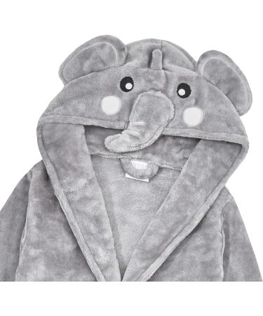 Cute Elephant Hooded Baby Dressing Gown | 18-24 Months | Novelty Animal Face Detail - Buy Online on SooperMarket.com