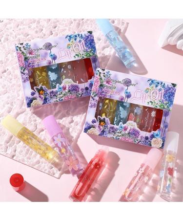 Plumping Lip Gloss Lip Oil Hydrating For Natural Cute Makeup Lipstick TintedsClear SerumsLip Balm Cosmetics Flower Lip Balm Care Cosmetic Moisting Oily Texture Hydrating Lip Oil Natural - Buy Online on SooperMarket.com