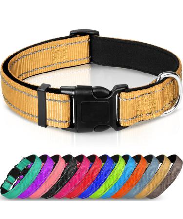 Joytale Dog Collar Reflective Dog Collar for Large Dogs L Brown L (Pack of 1) Brown