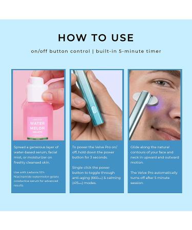 Laduora 5-in-1 Dual Color Facial Wand Kit for Face and Neck | Anti-Aging Microcurrent Device | Lift and Firm Skin | Turquoise - Buy Online on SooperMarket.com