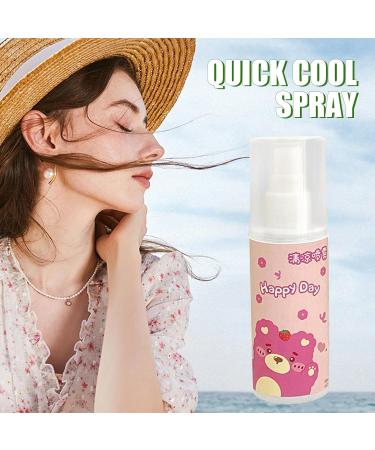 Cool Down Spray - Instant Cooling Spray Reduce Skin Temperature Small Spray | 80ml Waters Peppermint Cooling Spray Mist Lightweight Skin Refreshing Sprayer for Men Women Outdoor Activities - Buy Online on SooperMarket.com