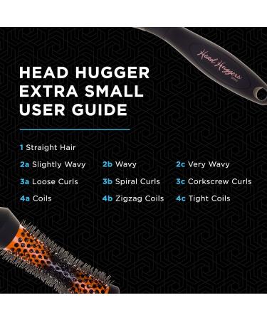 Denman X-Small Thermo Ceramic Hourglass Hot Curl Brush - Hair Curling Brush for Defined Curls & Volume - Orange/Black (DHH1) - Buy Online on SooperMarket.com