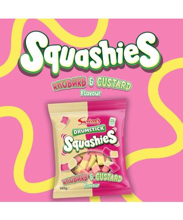 Squashies Drumstick Rhubarb & Custard 140g - Buy Online on SooperMarket.com